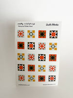 Quilt Block Illustrated Waterproof Vinyl Sticker Sheet