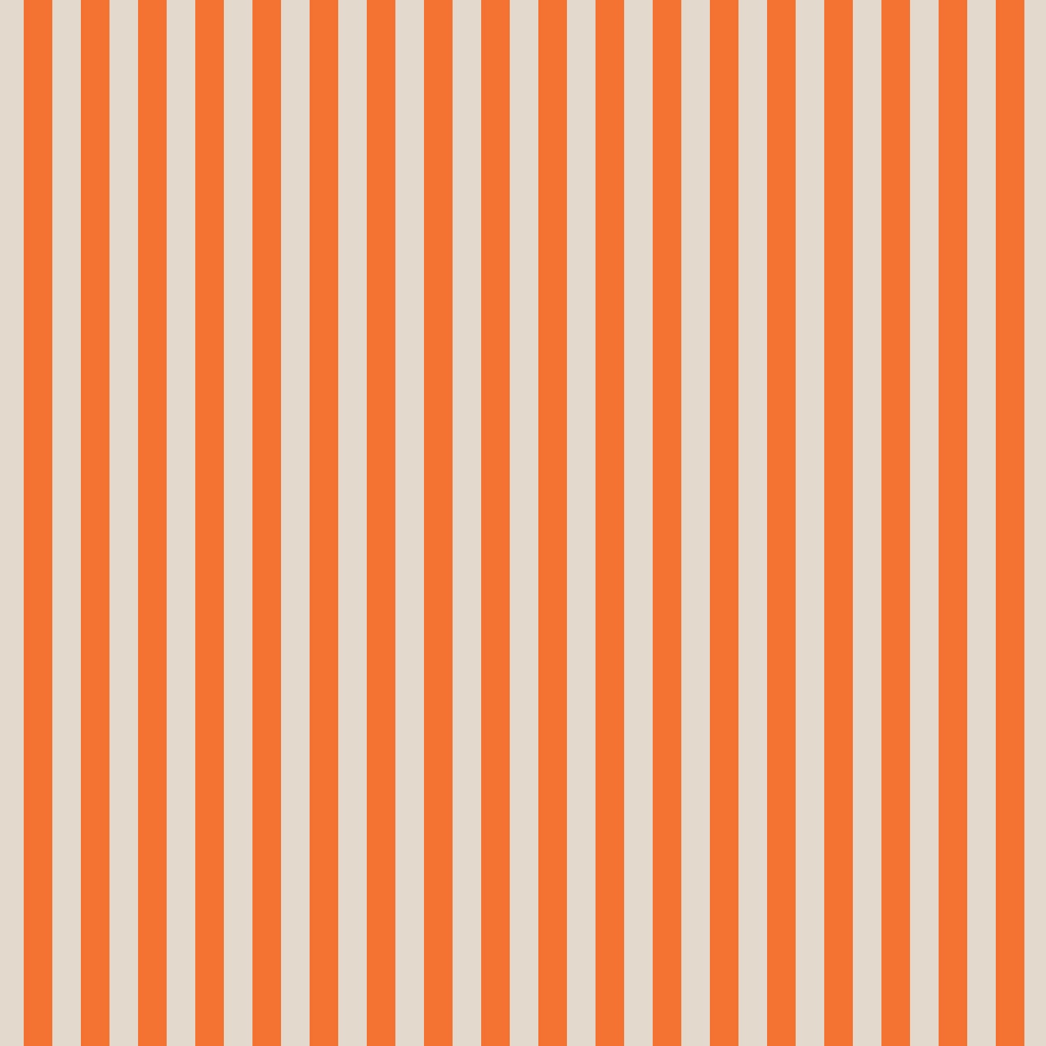 Halloween - Cabana Stripes - Orange Fabric