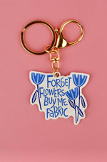 Forget Flowers - Enamel Key Chain
