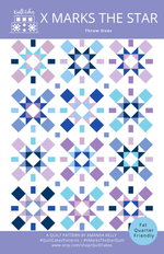 X Marks the Star Quilt Pattern Printed
