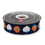 Strawberry - Strawberry in Navy - 1-1/2" width - by Kimberly Kight - BTY