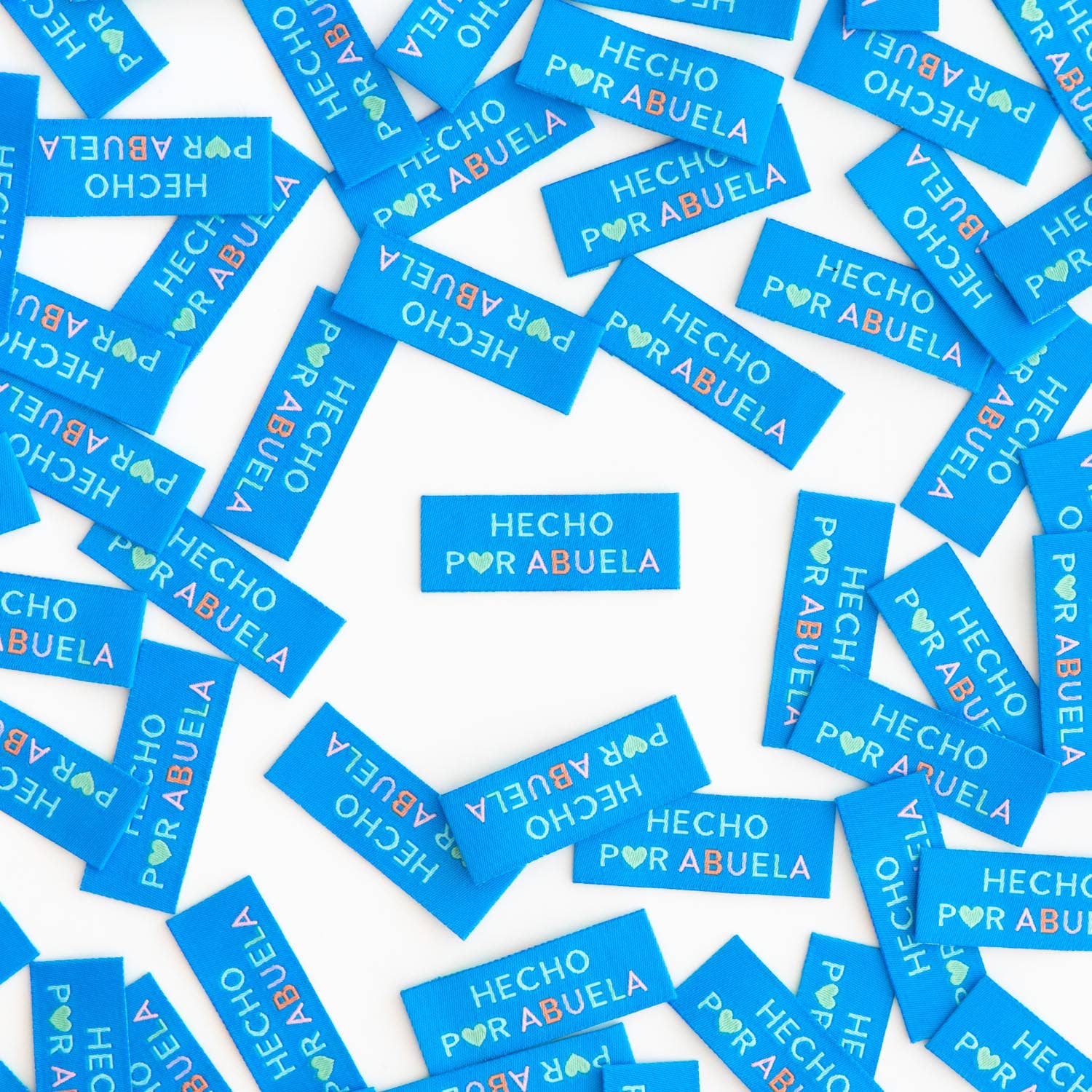 Hecho Por Abuela - Sewing Woven Clothing Label Tags