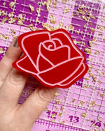 Rose pop-up ruler handle