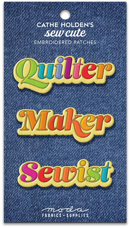 Quilter Maker Sewist Iron-On Patches