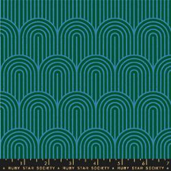 Geometry || Hump Day Jade || Cotton Linen Canvas HALF YARD