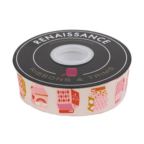 Designer Renaissance Ribbons: Juice Boxes 1.5" BTY