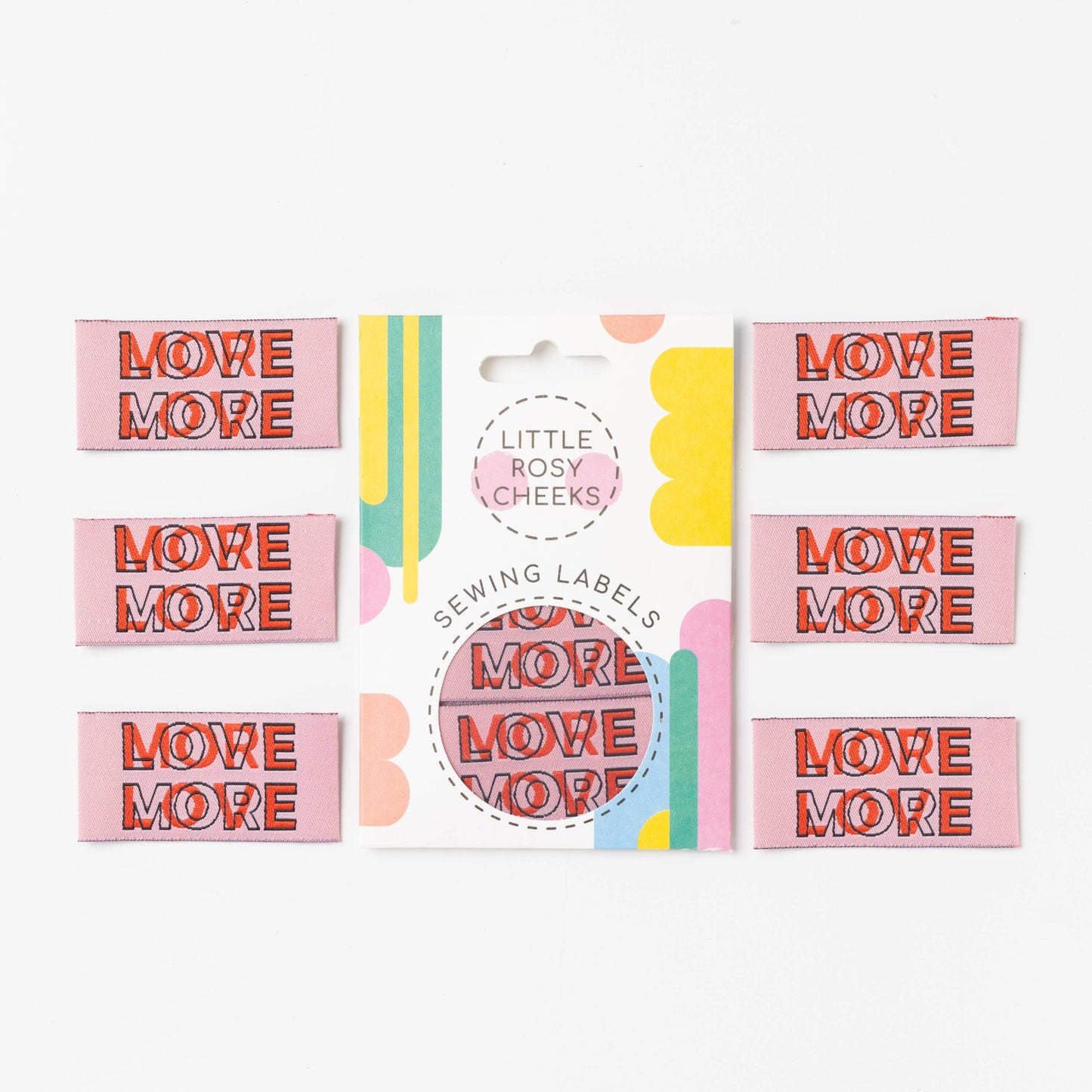 MORE LOVE || Pack of 6 sewing labels