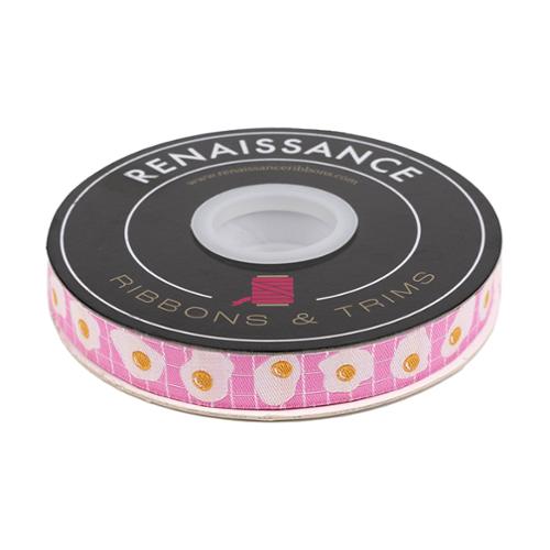 French Fries Ribbon Designer Renaissance Ribbons: Fried Eggs 5/8