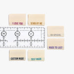 Metallic Side Seam (Cream) Woven Labels | 6 labels