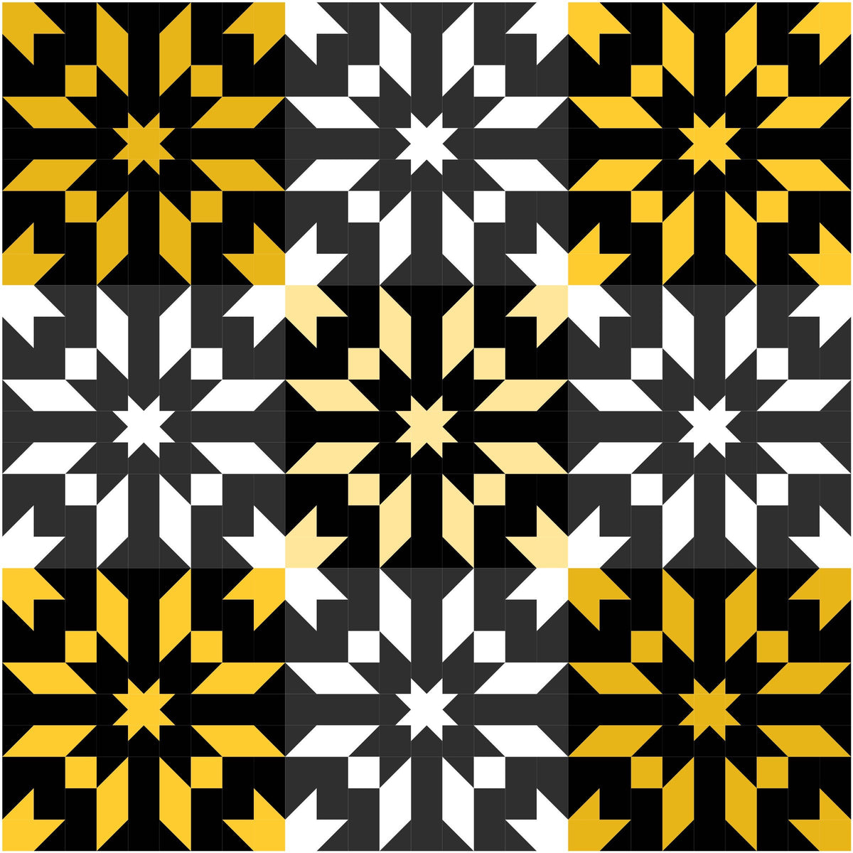 Star Flurry Quilt Pattern Printed