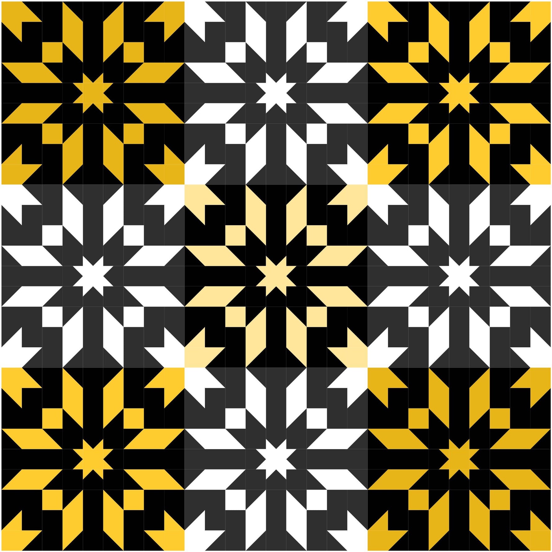 Star Flurry Quilt Pattern Printed