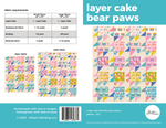 Layer Cake Bear Paws Quilt Pattern - Printed