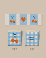 Cherries Square and Rectangle Garment Labels: Set of 8