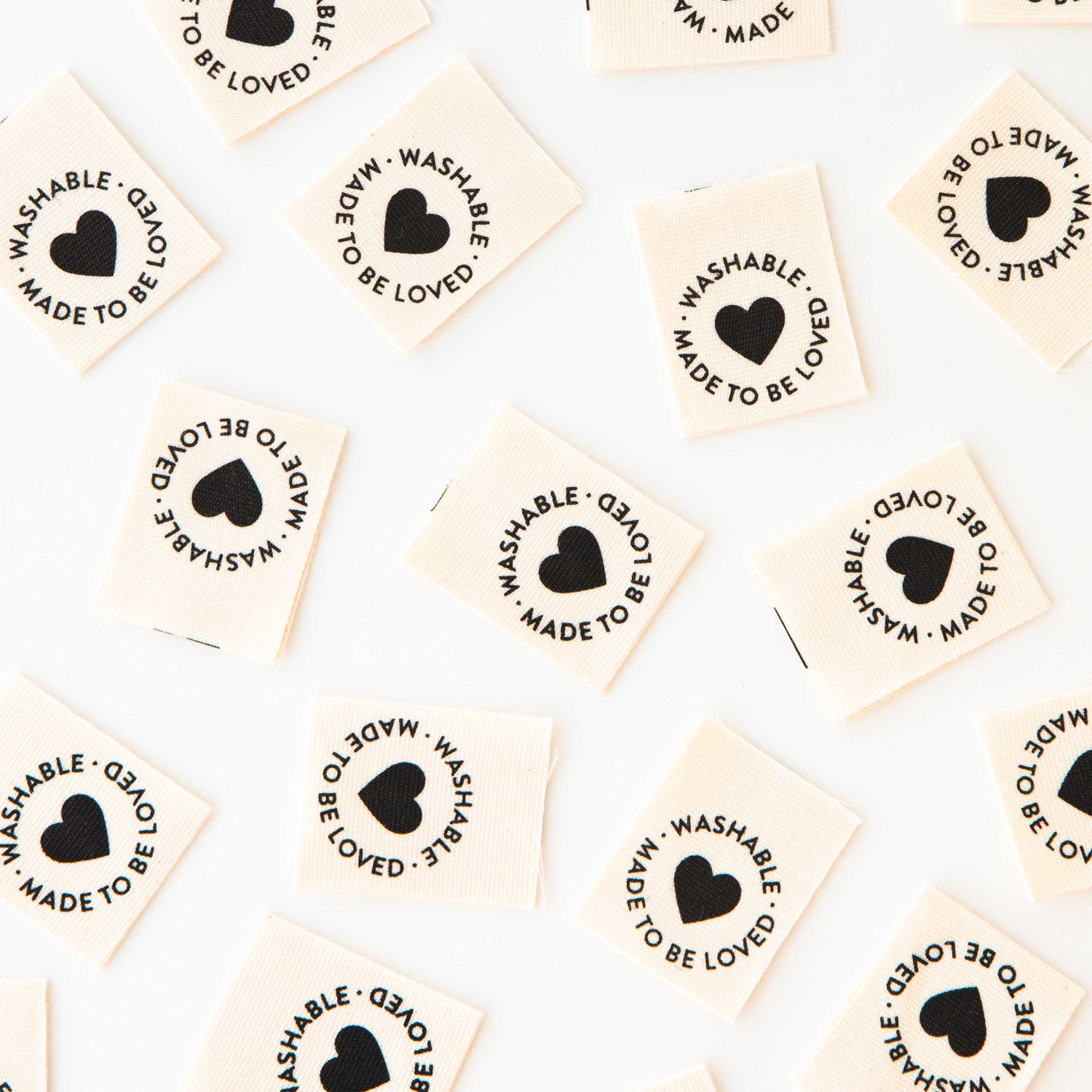 Washable Organic Cotton Labels