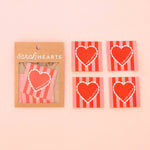 Made with Love Valentines Heart Large Woven Sewing Labels