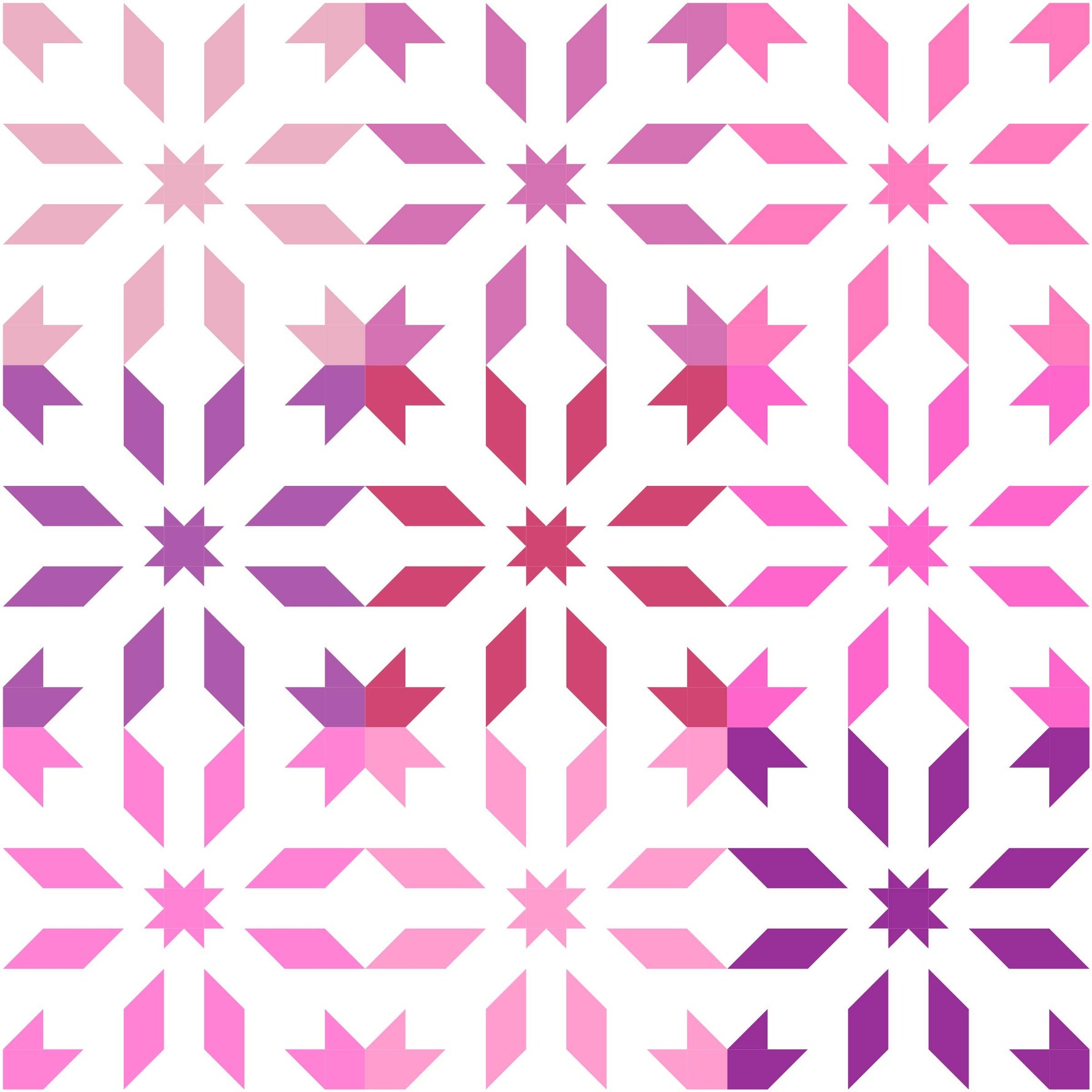 Star Flurry Quilt Pattern Printed