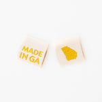 Made in My State Gold Woven Labels: Nevada
