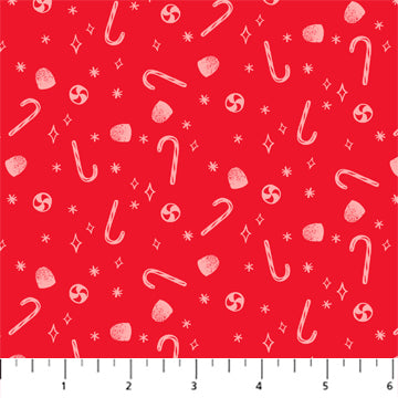 Merry Kitschmas | Candies Red | Half Yard