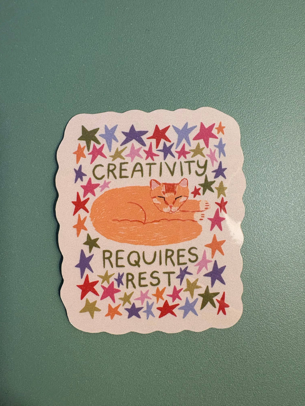"Creativity Requires Rest" Sticker
