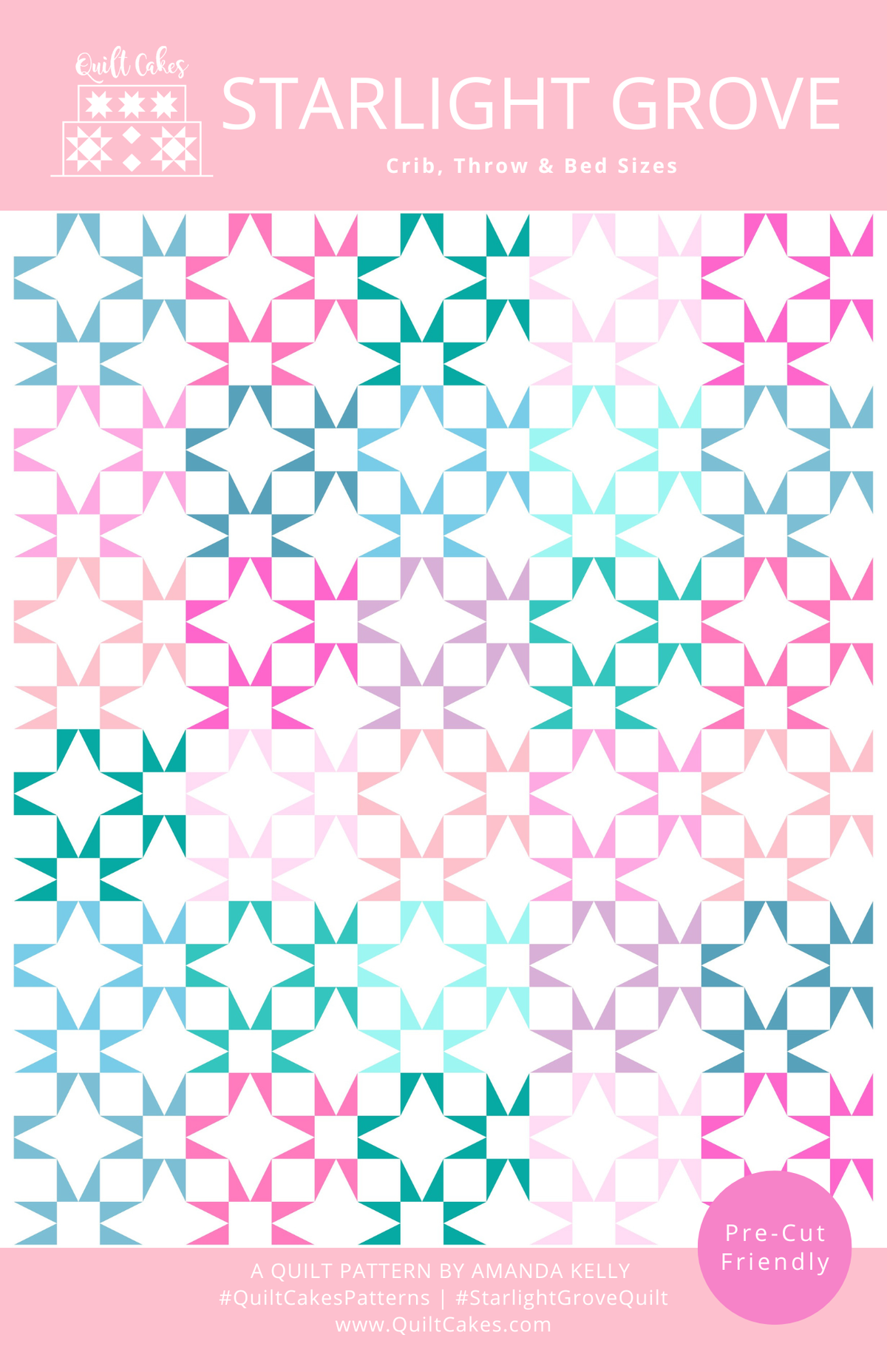 Starlight Grove Quilt Pattern Printed