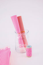 Cotton coupon Love is all: Love is all orange fluo
