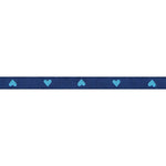 Hearts and Sparks - Hearts in Bright Blue - 3/8" width - by Melody Miller - BTY