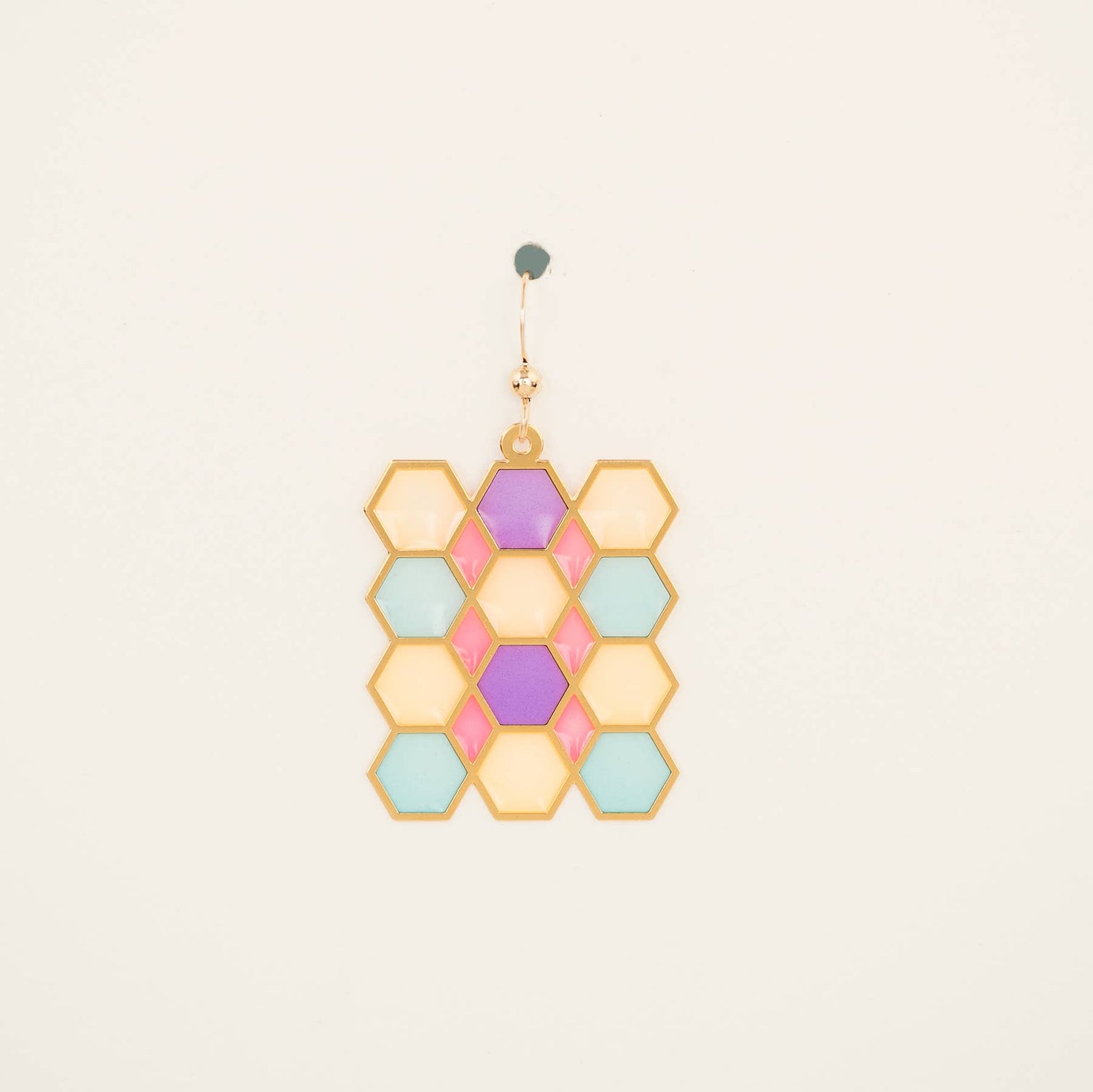 Translucent Tile Earrings: Hook