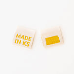 Made in My State Gold Woven Labels: Nevada
