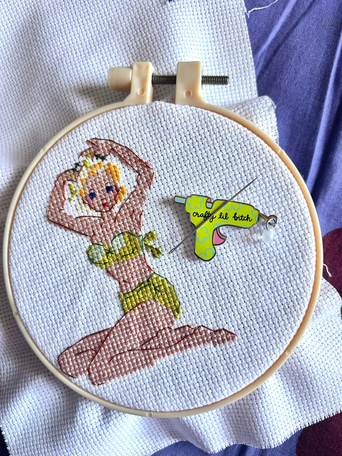 Crafty Lil Bitch Needle Minder: Perfect