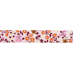 Strawberry - Clothesline Floral in Peach Cream - 7/8" width - by Kimberly Kight - BTY