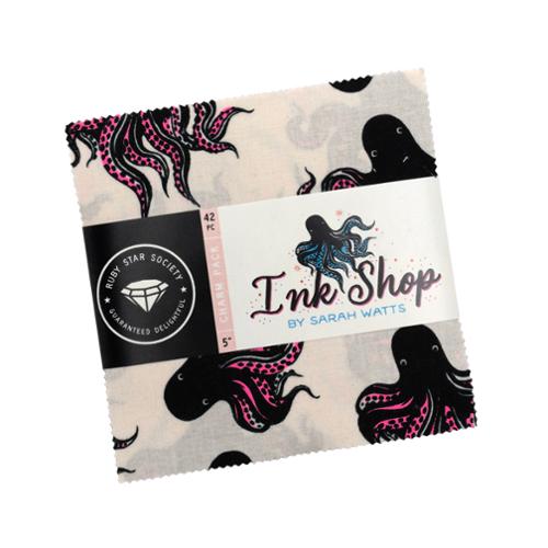 PREORDER Ink Shop || 42 pc Charm Pack || Cotton Quilting Fabric