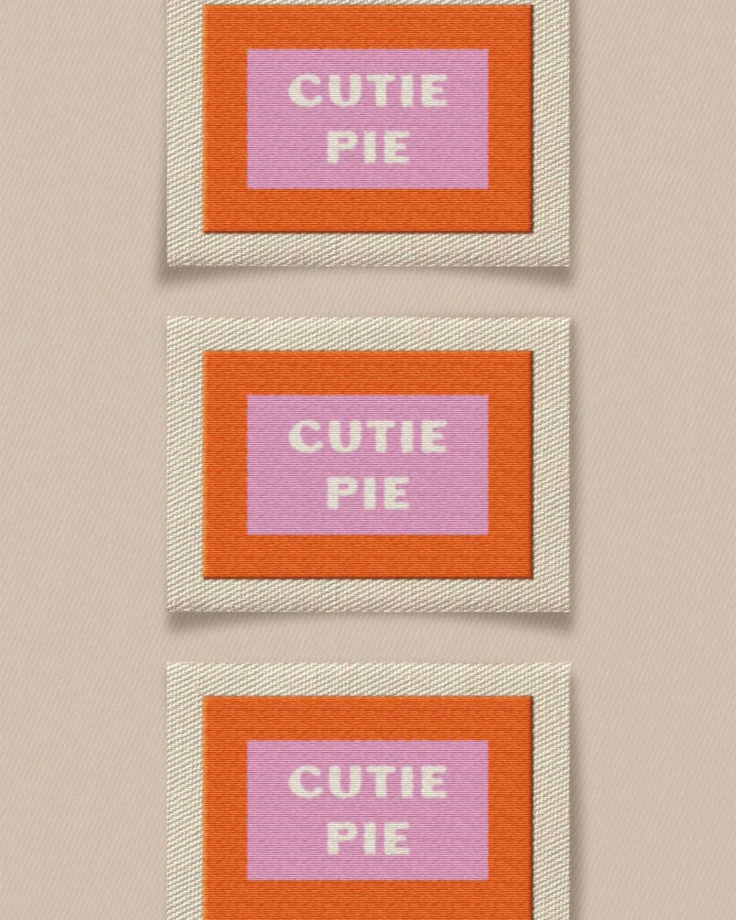 Cutie Pie Large Garment Labels: Set of 6