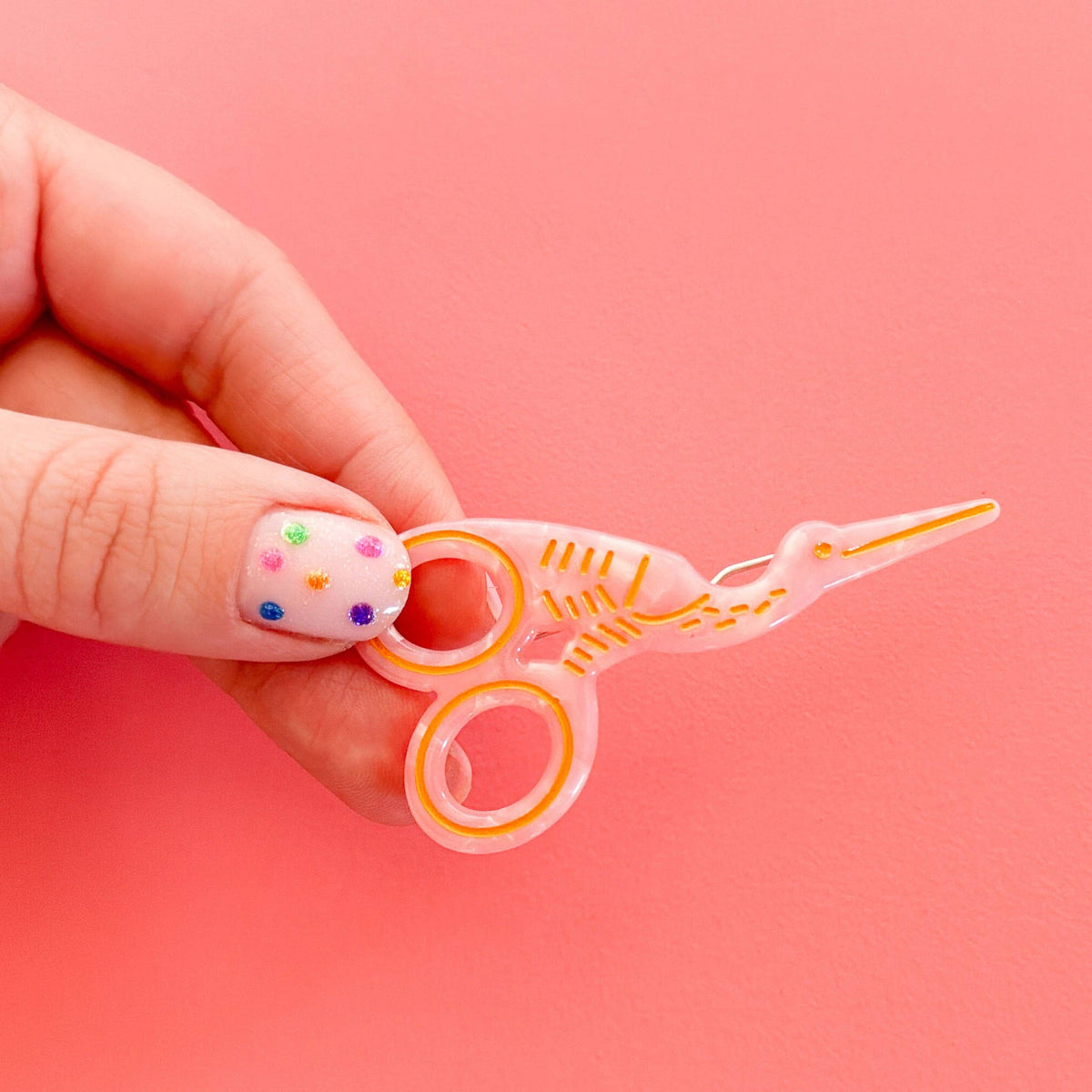 Stork Scissors Hair Clip: Sarah's Signature Pink Edition