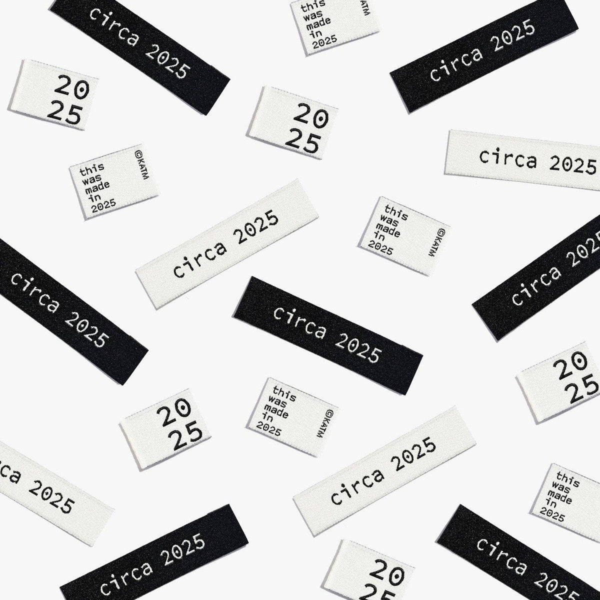 'Circa 2025' Labels | Pack of 6 Labels