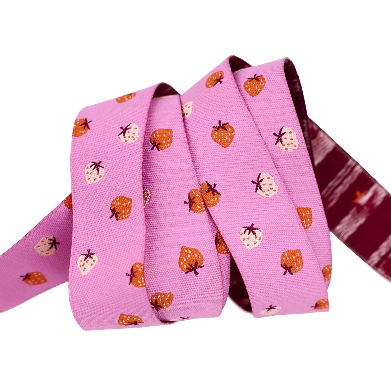 Strawberry - Strawberry Toss in Daisy - 7/8" width - by Kimberly Kight - BTY