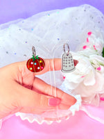 Sewing Notions Acrylic Earrings: Thimble pair / Hoops (pictured)