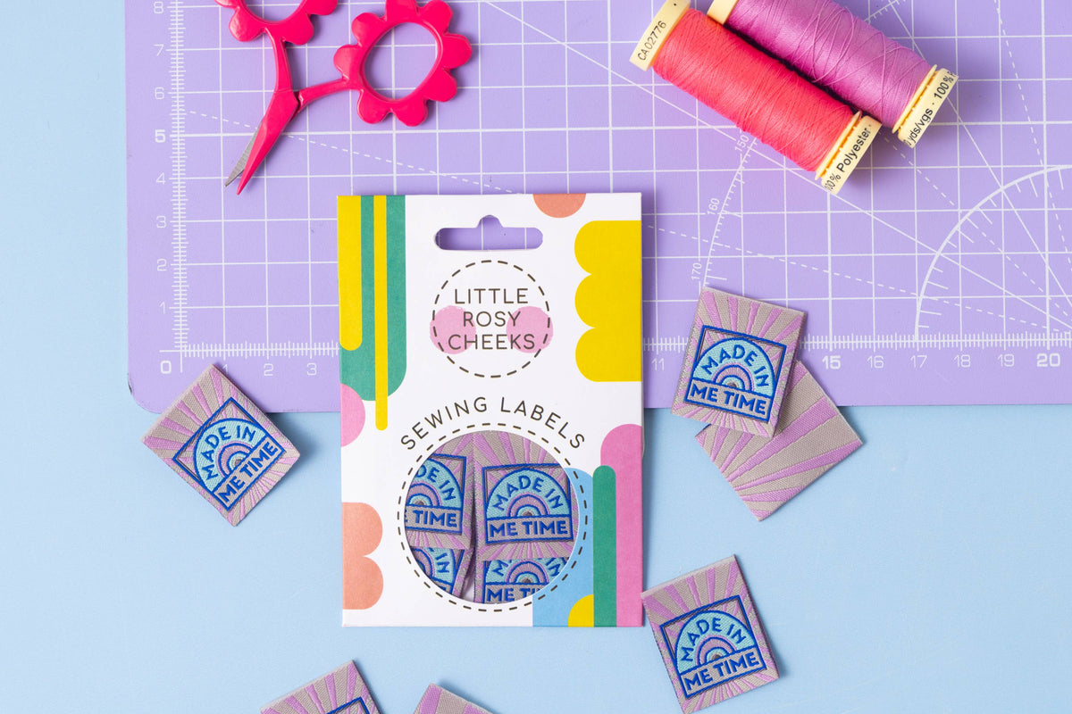 Me Time - Pack of 6 woven sewing labels