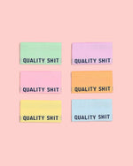 Quality Shit Woven Labels (Pastel) | 6 labels