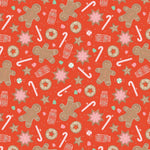Holiday Cheer Main || Red || Cotton Quilting Fabric || Half Yard
