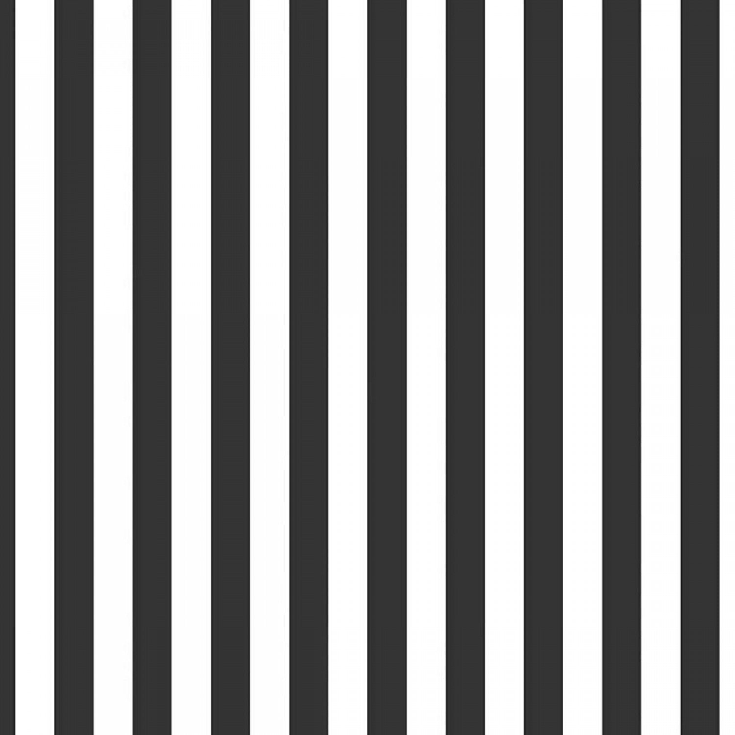 RBD Collection  || Half Inch Stripe Black || Cotton Quilting Fabric