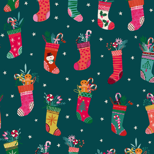 Candy Cane Christmas || Christmas Stockings || Cotton Quilting Fabric