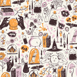 Ghostly & Haunted || Witching Hour Moon || Cotton Quilting Fabric