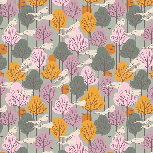 Ghostly & Haunted || Phantom Forest Fog || Cotton Quilting Fabric