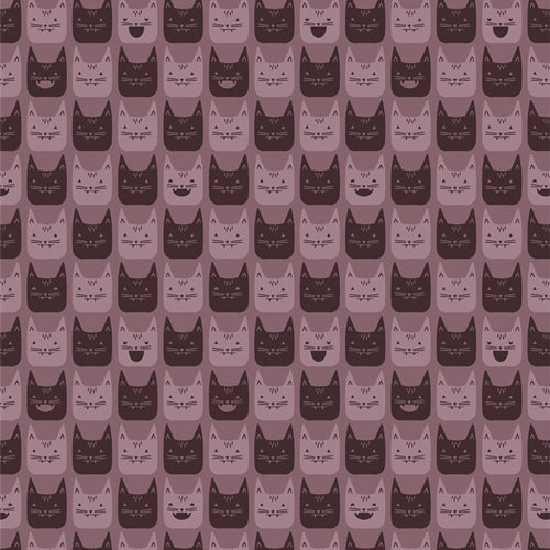Ghostly & Haunted || Midnight Meows || Cotton Quilting Fabric
