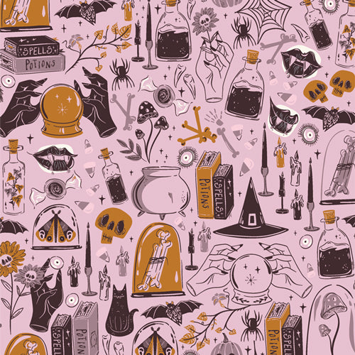 Ghostly & Haunted || Witching Hour Eerie || Cotton Quilting Fabric