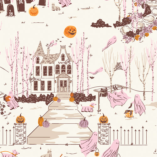 Ghostly & Haunted || Ghost Town || Cotton Quilting Fabric