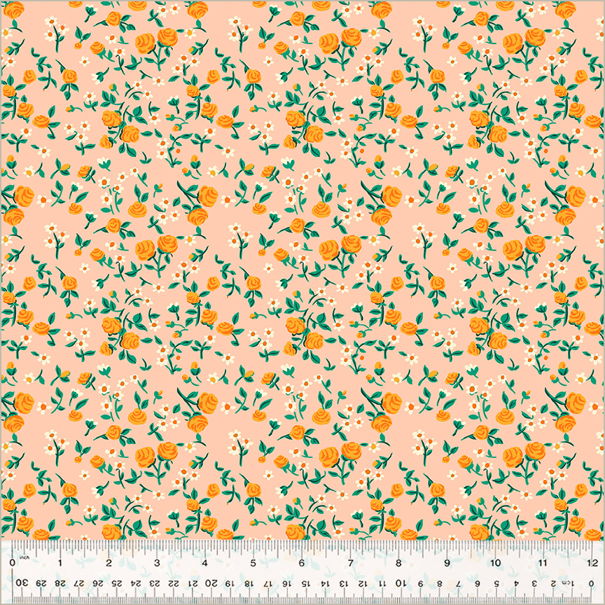 PREORDER Heather Ross by Hand || Blush Mousy Floral || Cotton Quilting Fabric