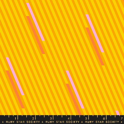 PREORDER Eye Candy || Eye Candy Stripe Clementine || Cotton Quilting Fabric