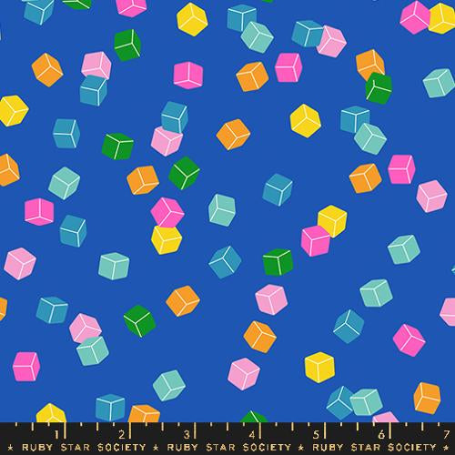 Eye Candy || Cuby Blue Ribbon || Cotton Quilting Fabric