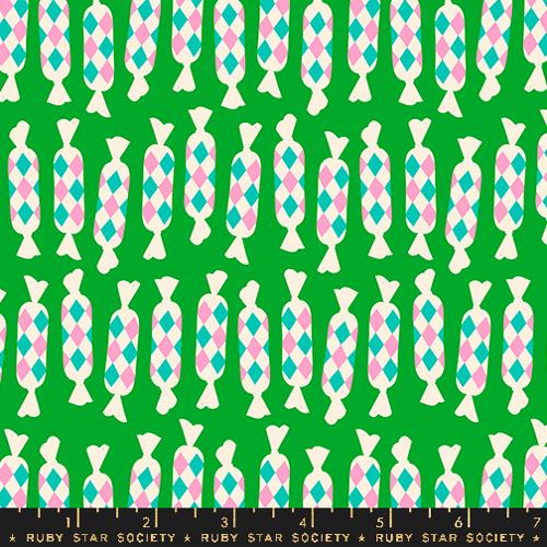 Eye Candy || Diamond Candies Verdant || Cotton Quilting Fabric